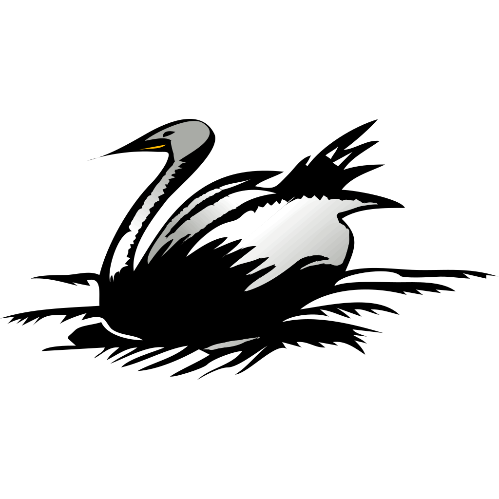 Resting Swan Wings clipart preview