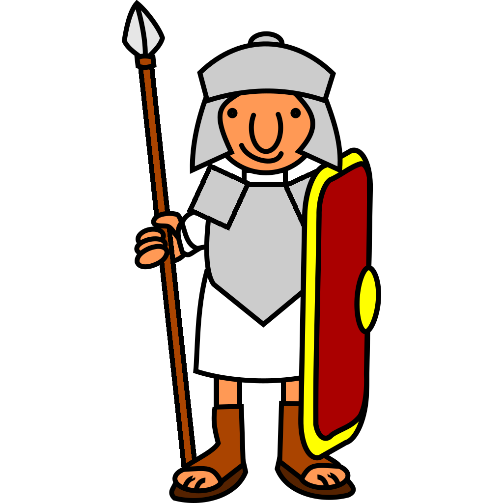 Roman Soldier Character Cartoon clipart preview