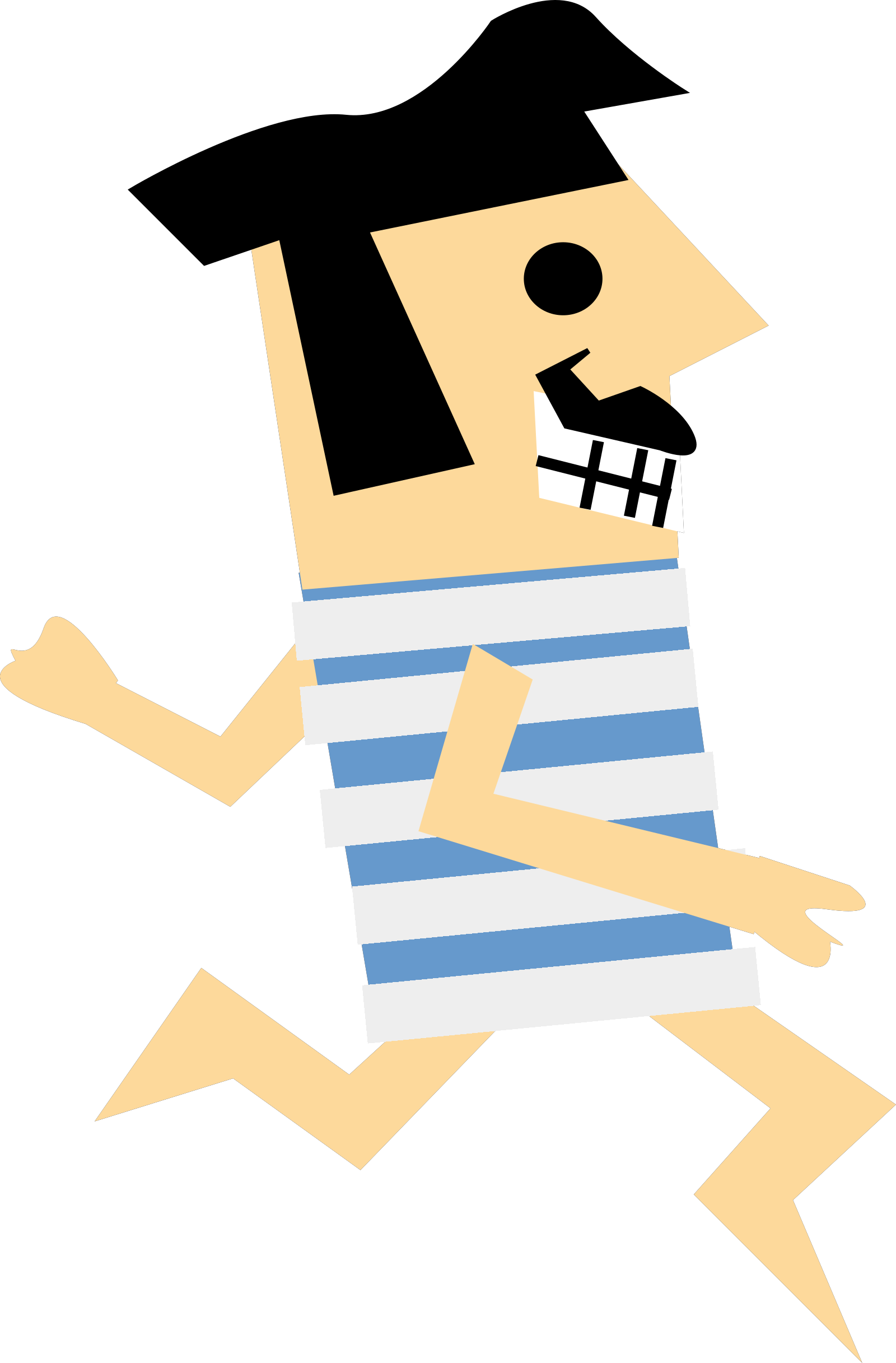 Runner comic cartoon clipart preview