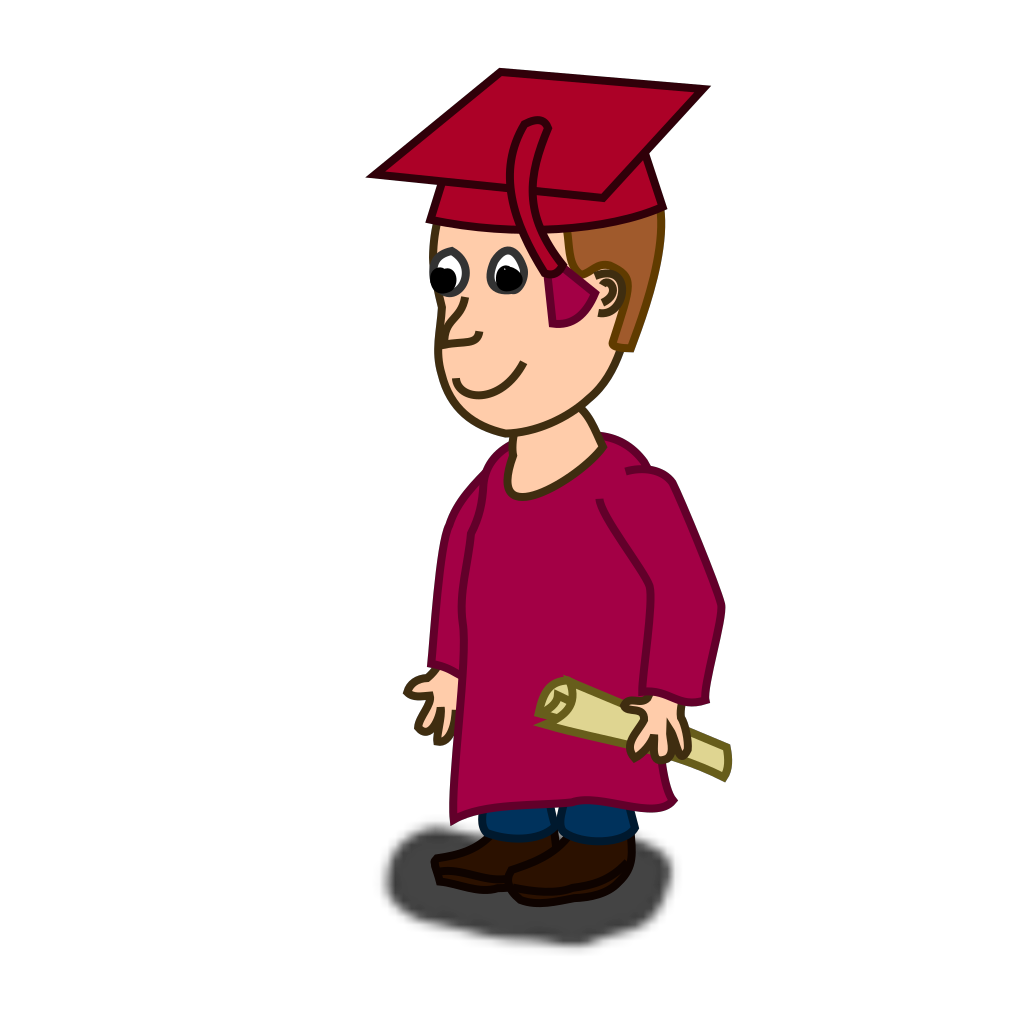 Running Red Student Man clipart preview