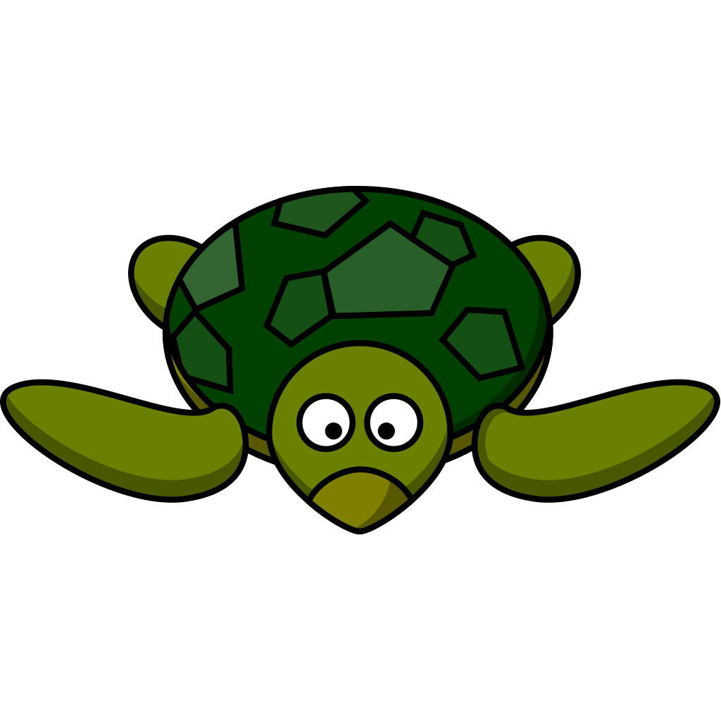 Sad Cartoon Turtle clipart preview