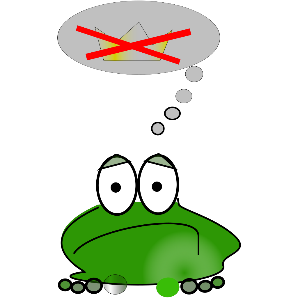 Sad Frog Green clipart preview