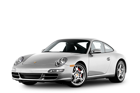 Silver Porsche PNG clipart preview