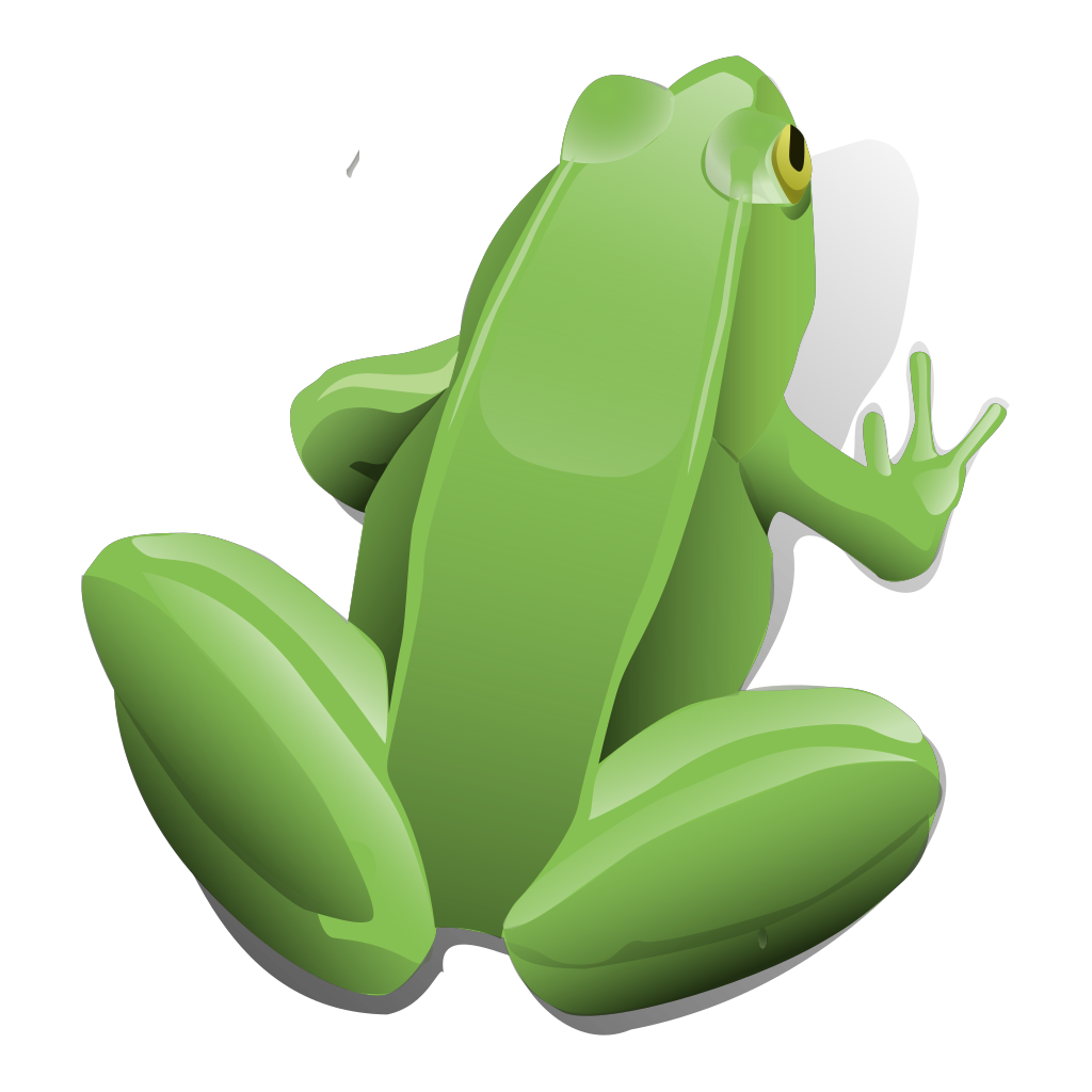 Sitting Green Frog Clipart Vector clipart preview