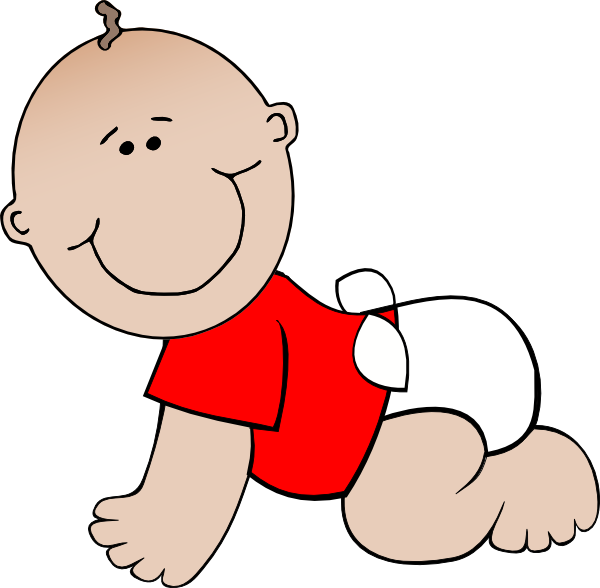 Smile Baby Boy Crawling clipart preview