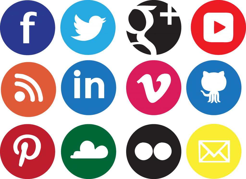 Social Media Icon Set Clipart clipart preview