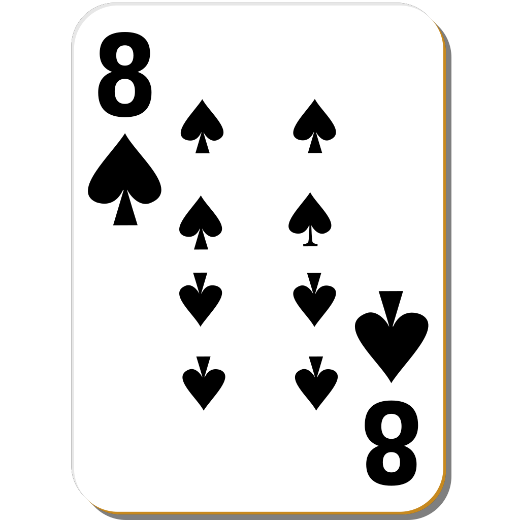 Spades Eight Cards Png clipart preview