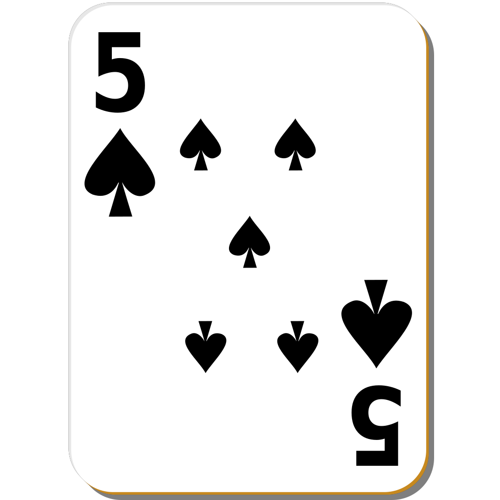 Spades Five Cards Png clipart preview