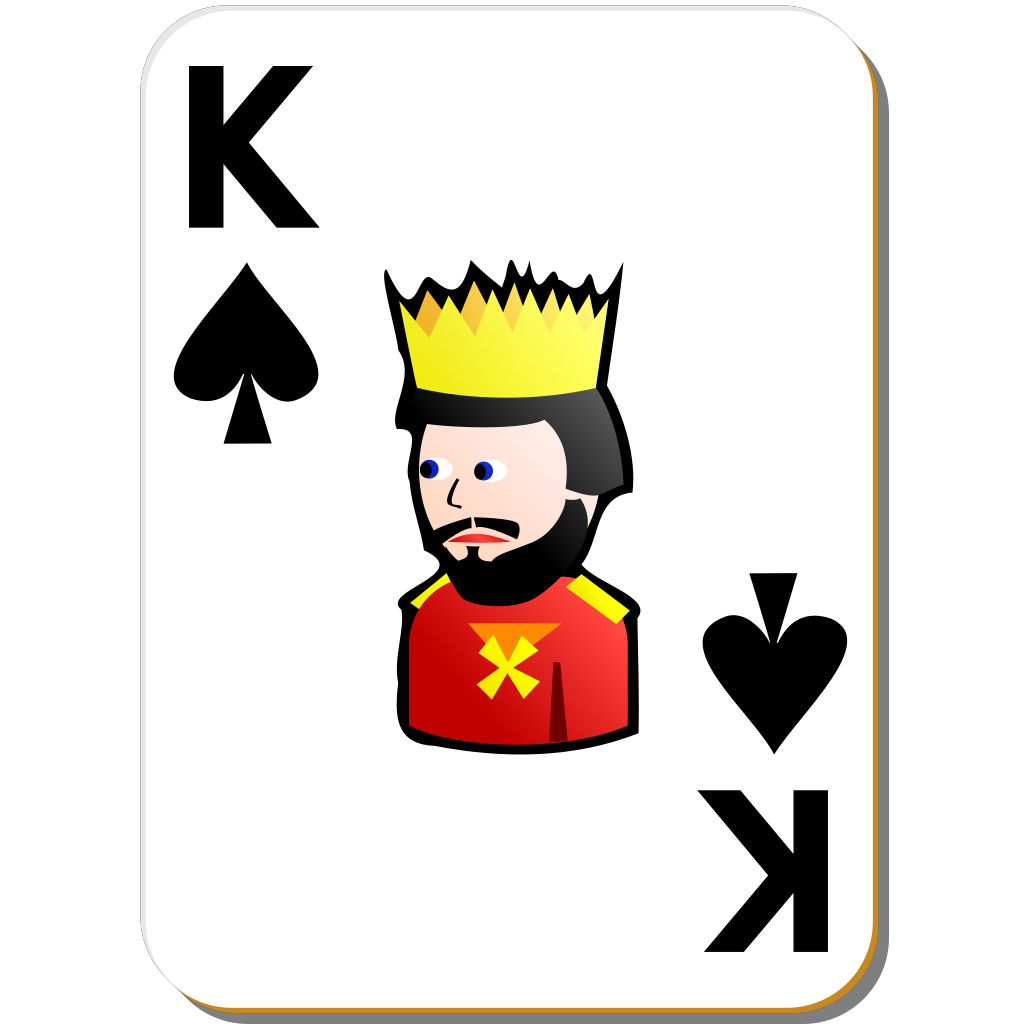 Spades King Card Png clipart preview