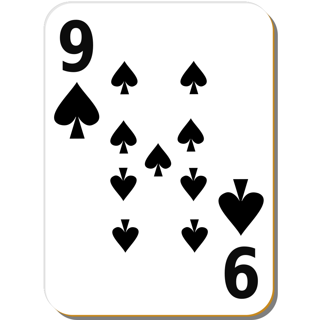 Spades Nine Cards Png clipart preview