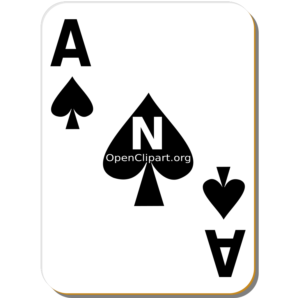 Spades One Card Png clipart preview