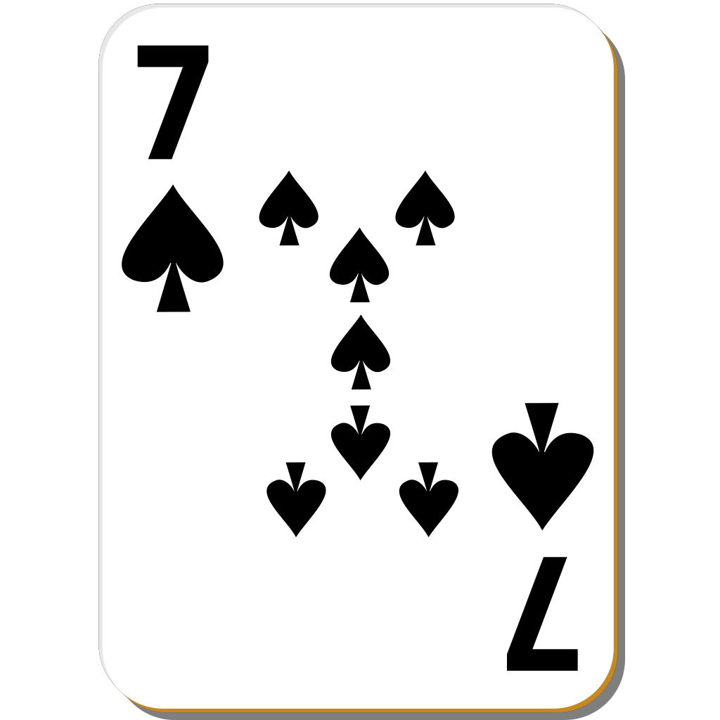 Spades Seven Cards Png clipart preview