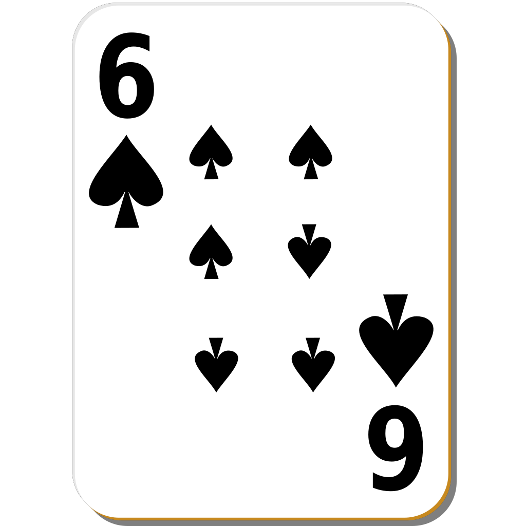 Spades Six Cards Png clipart preview