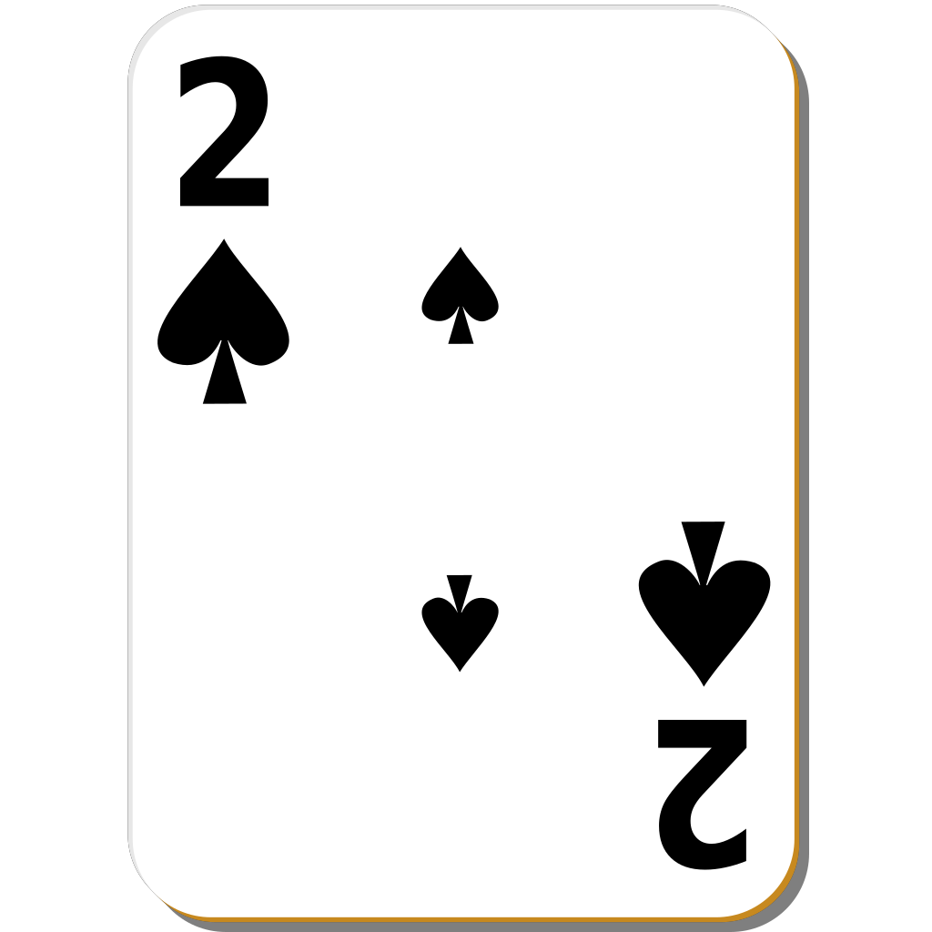 Spades Two Cards Png clipart preview