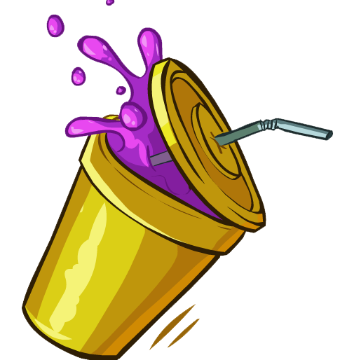 Spilled drink png clipart preview