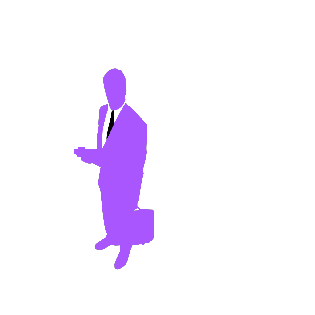 Standing Business Man Silhouette clipart preview