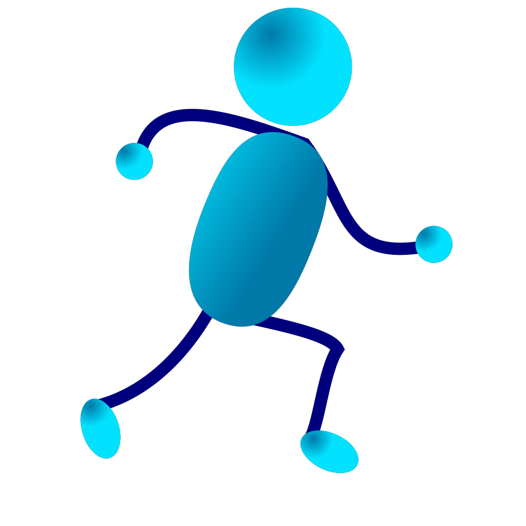 Stick Man Running clipart preview