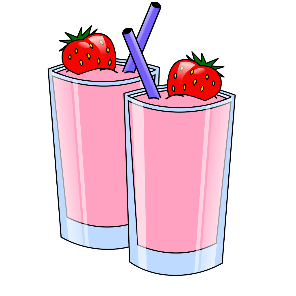 Strawberry Smoothies Drink clipart free download