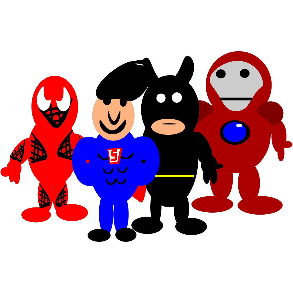 Super Hero Cartoons clipart preview