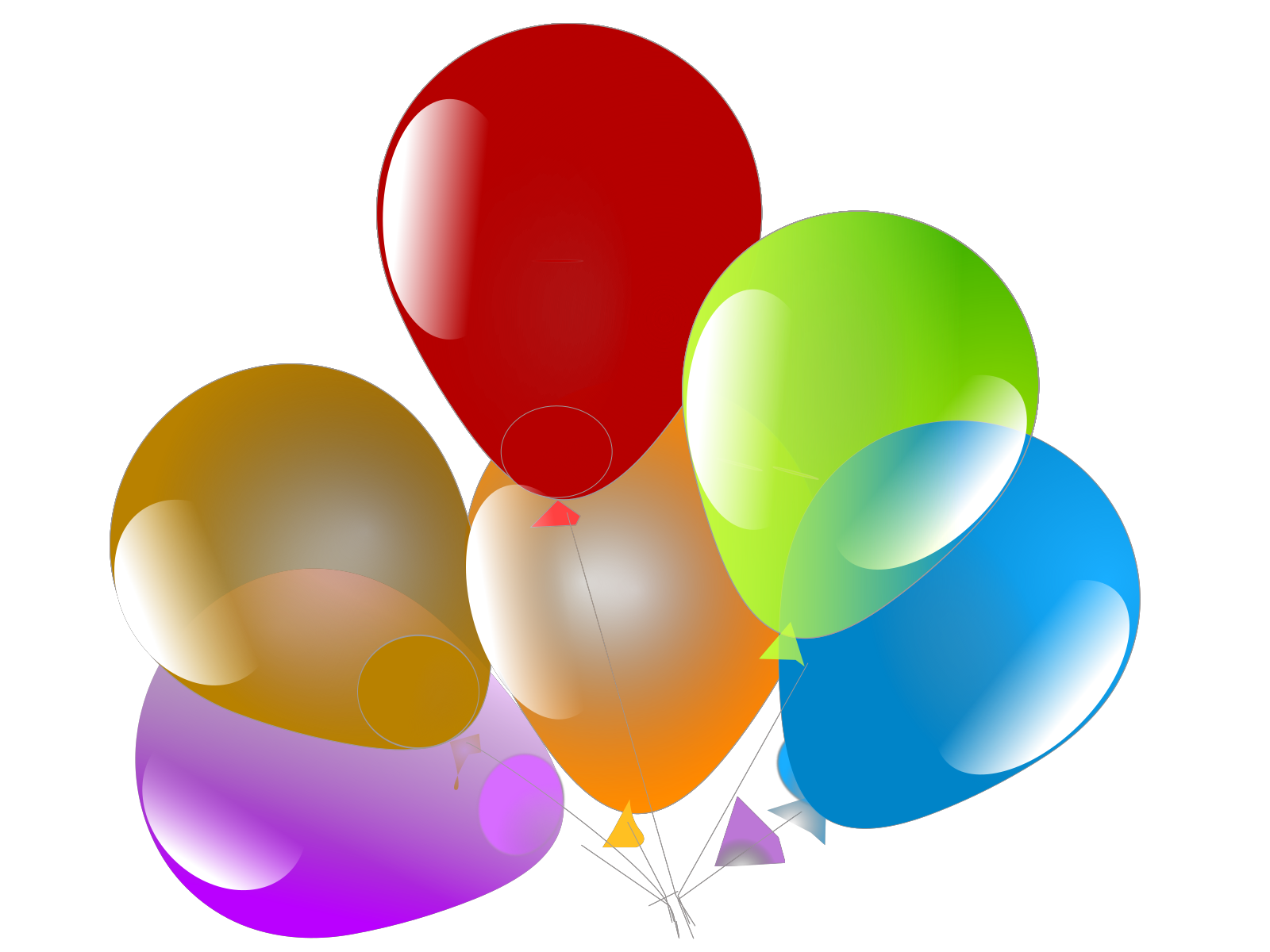 Transparent Colorful Balloons Png clipart preview