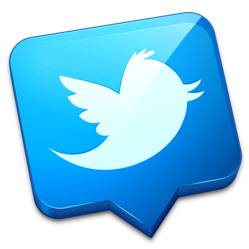 Twitter Bird Glossy Button clipart preview