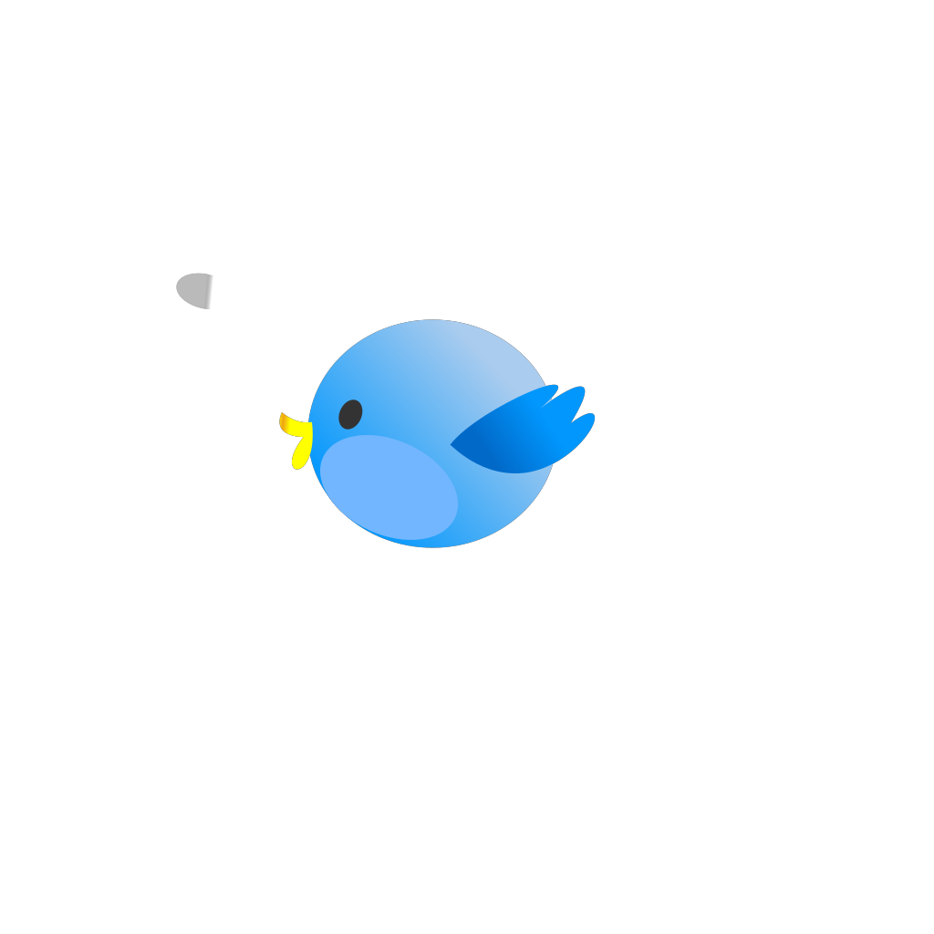 Twitter Fat Bird Icon clipart preview