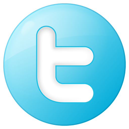 Twitter Glossy Button Logo clipart preview