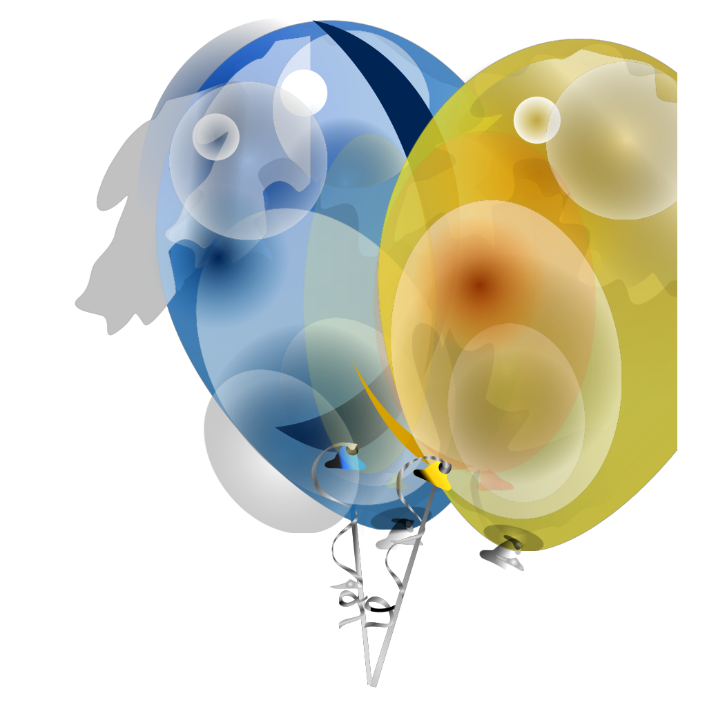 Two Balloons Png clipart preview