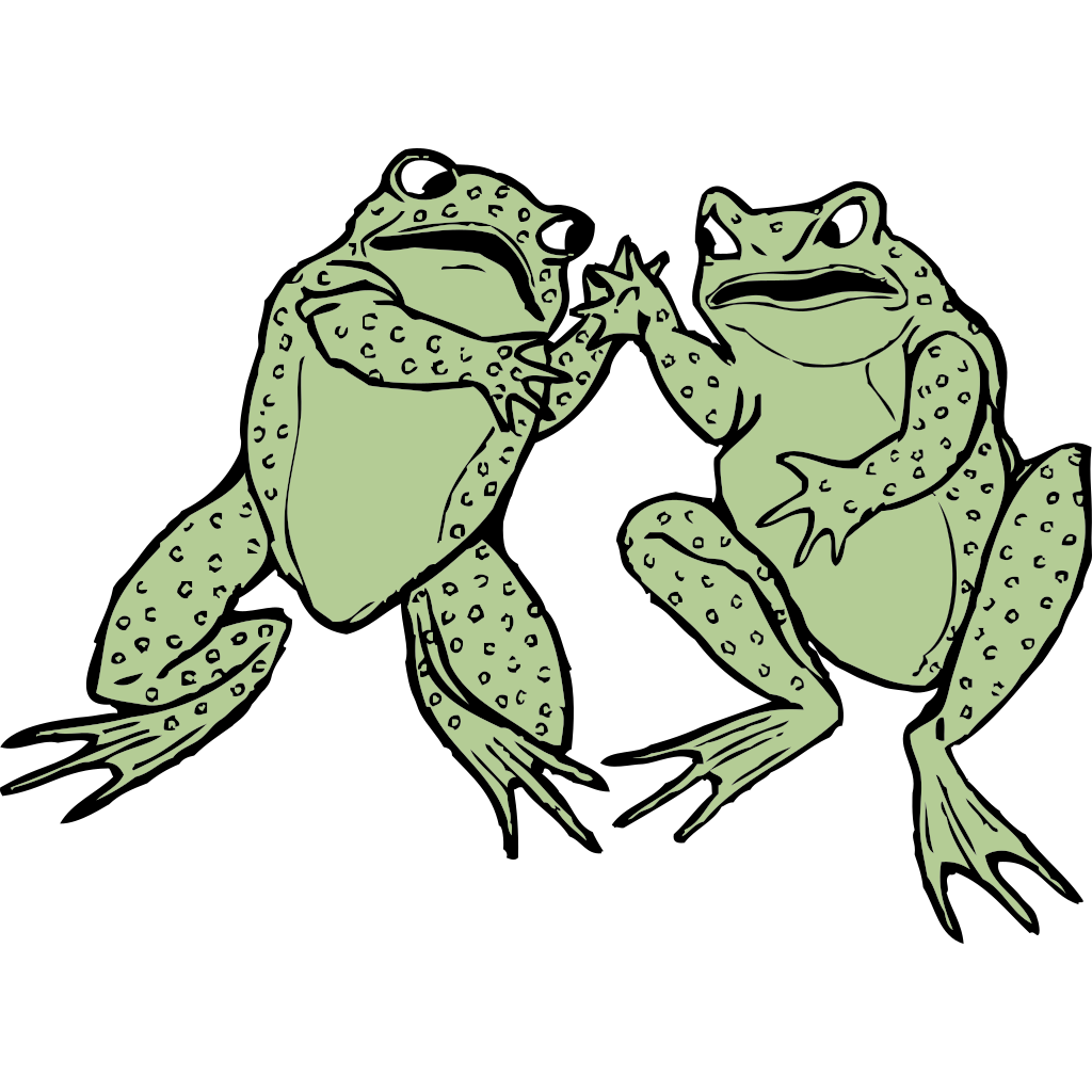 Two Frogs Funny Game clipart preview