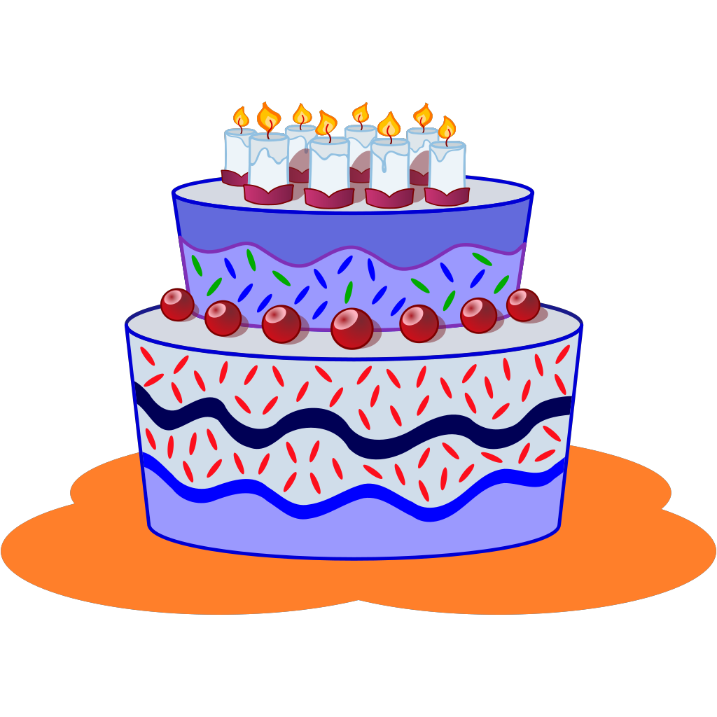 Two Tier Birthday Cake Icon clipart preview