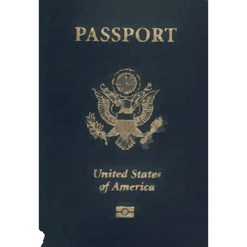 United State America Passport Png clipart free download