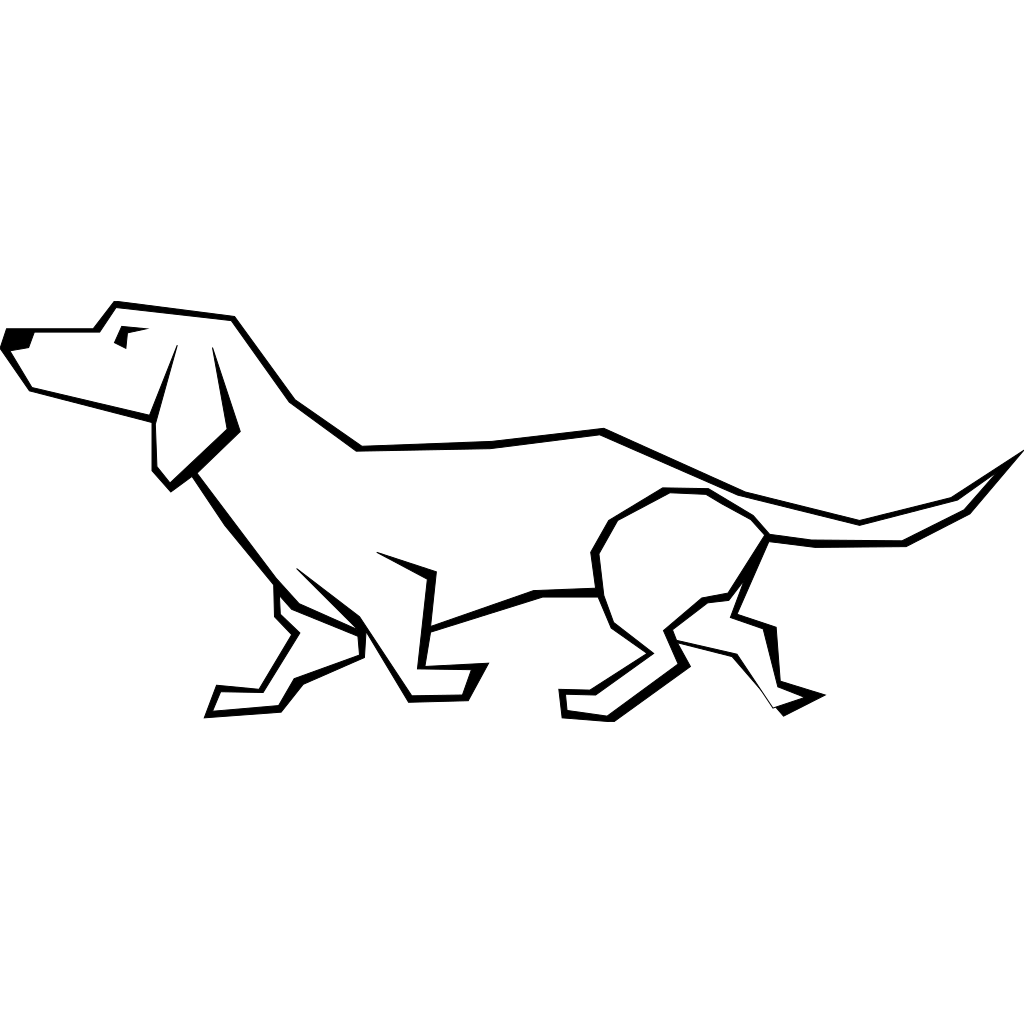 White Dog Drawing clipart preview