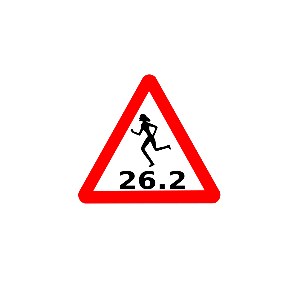 Woman Running Traffic Sign clipart preview