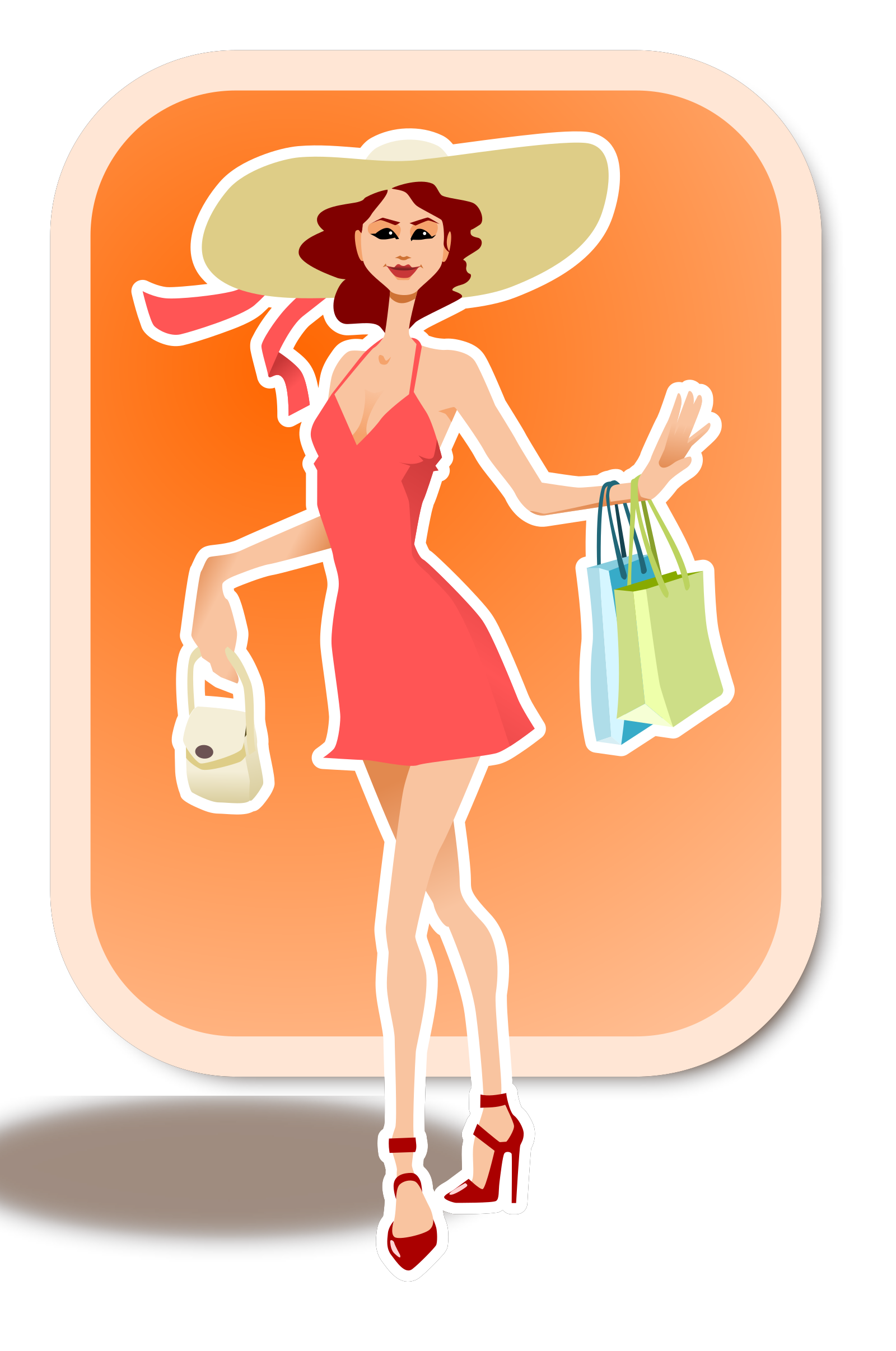 Woman Shopping Clipart clipart preview