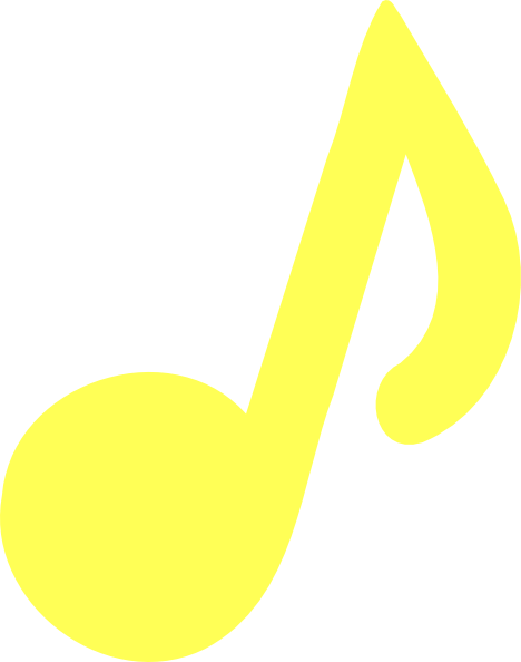 Yellow Dot The Dot Musical Note Icon clipart preview