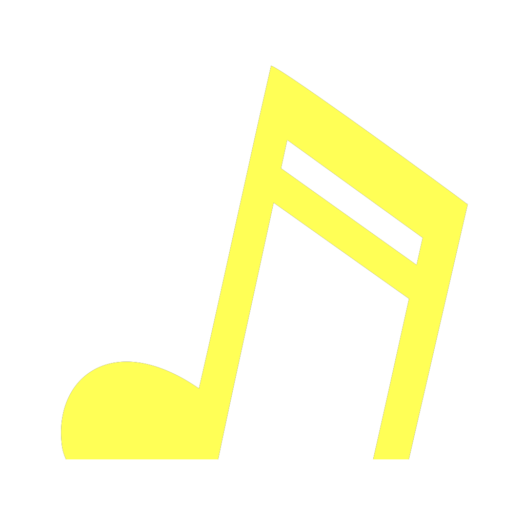 Yellow Music Note Icon clipart preview