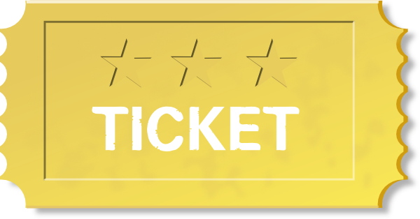 Yellow Theater Ticket clipart free download